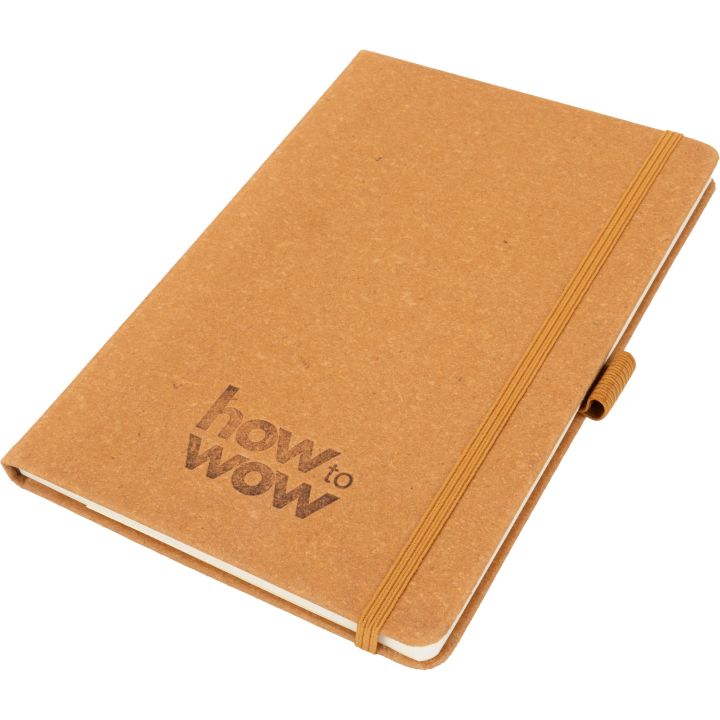 Notatnik A5 w linie ze skóry z recyklingu TRACY