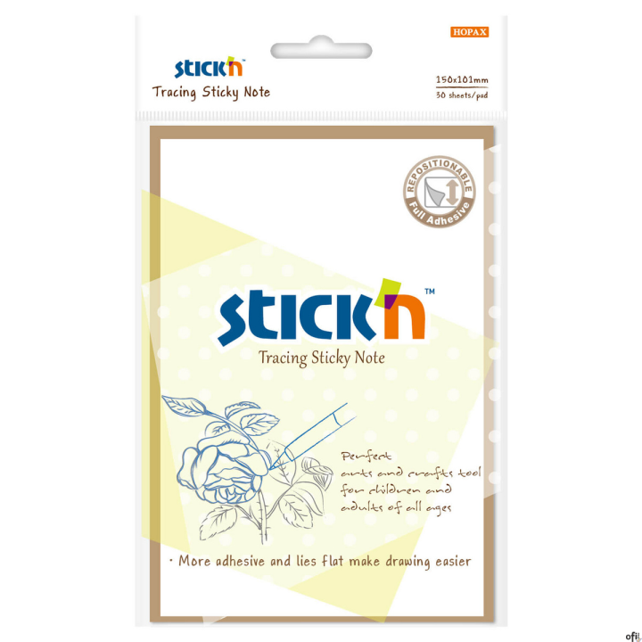 Kalka samoprzylepna, przezroczysta do odrysów 101x152mm 30k 21819