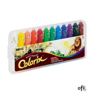 Kredki artystyczne AMOS CRX5C12, 12 kolorów, 3 w 1 170-2105