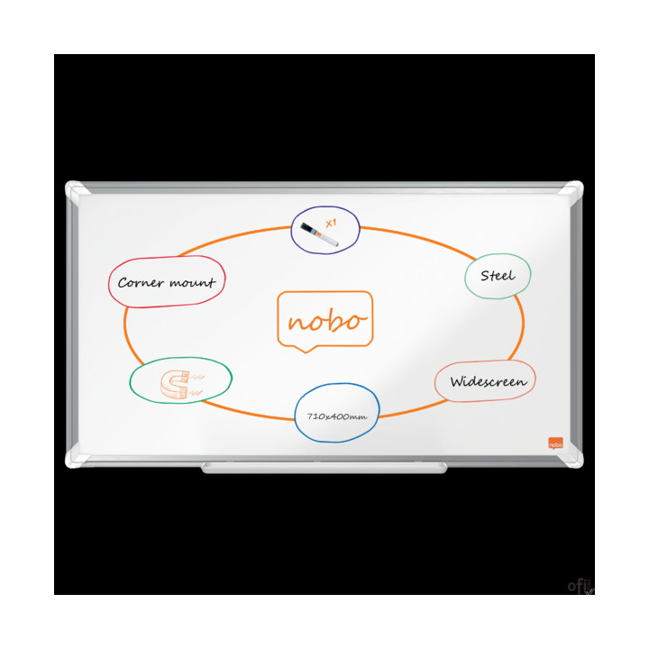 Tablica stalowa panoramiczna Nobo Premium Plus Widescreen 32 710x400mm 1915370