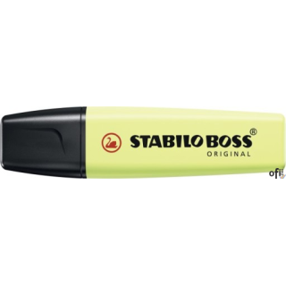 Zakreślacz STABILO BOSS pastel limonkowy 70/133