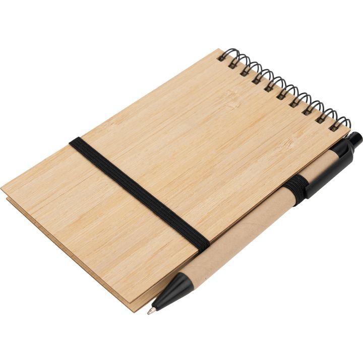 Notatnik A6 z czystymi stronami i długopisem ELSA