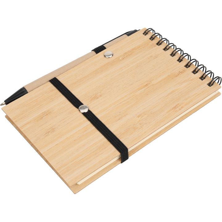 Notatnik A6 z czystymi stronami i długopisem ELSA