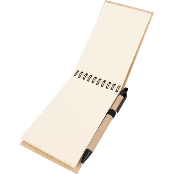 Notatnik A6 z czystymi stronami i długopisem ELSA