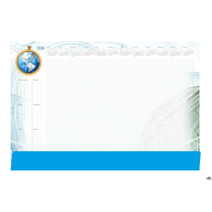 Terminarz-Planer B3 z listwą 2026 Globus Michalczyk i Prokop T-2-B3-1