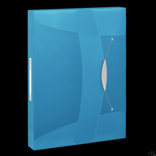 Teczka z gumką ESSELTE VIVIDA 40mm niebieska 624047