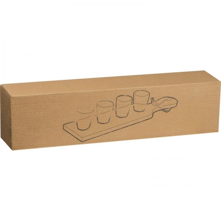 Zestaw 4 kieliszki 30 ml i podstawka KASPAR