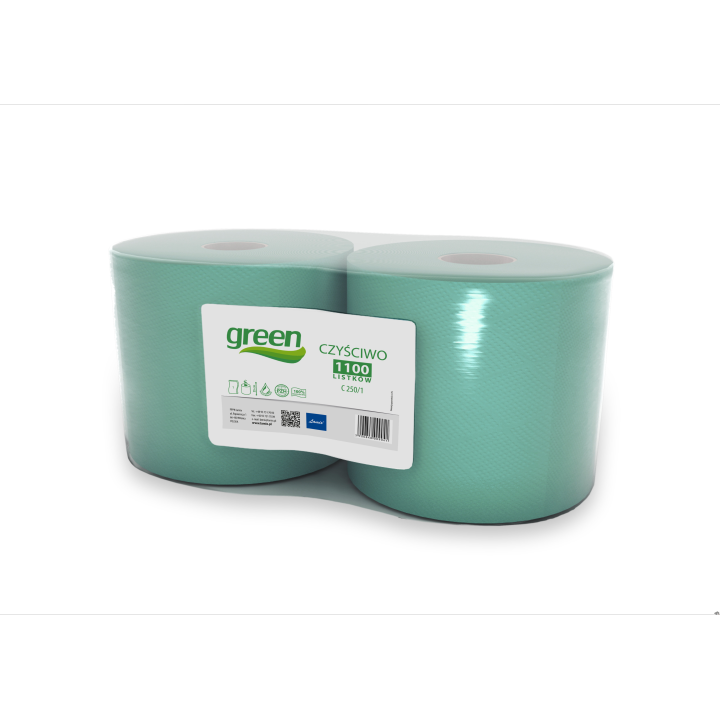 Czyściwo Green 250/1 zielona makulatura (op 2szt) ELLIS 9041