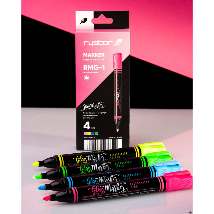 Marker do szkła RMG-1/CDPG - 4sztuki etui  463-227 RYSTOR