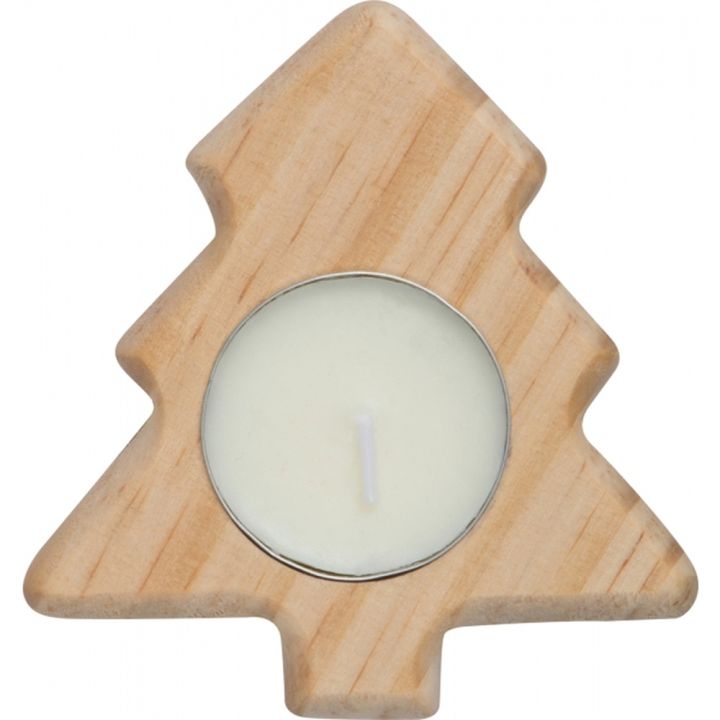 Drewniany świecznik w kształcie choinki BALTASAR