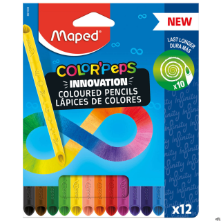Kredki z grafitu Infinity 12 szt kartonowe etui 861600 MAPED .