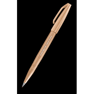 Pisak pędzelkowy do kaligrafii orzechowy SES15C-E2X PENTEL .