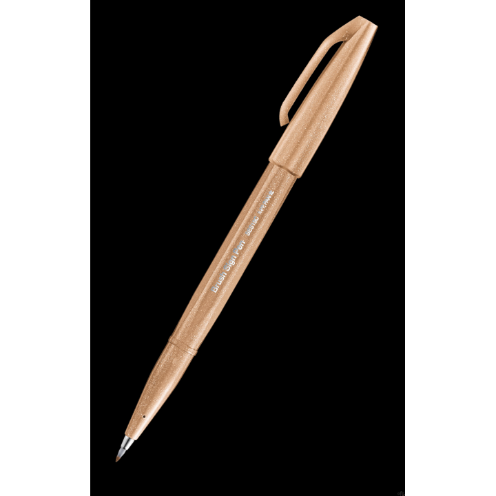 Pisak pędzelkowy do kaligrafii orzechowy SES15C-E2X PENTEL .