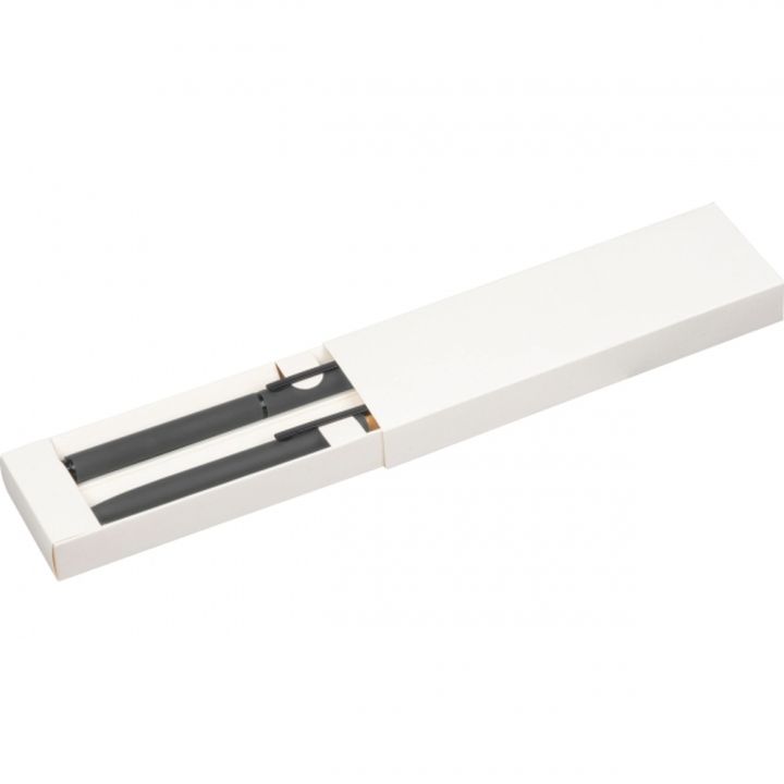 Zestaw piśmienny długopis i pióro kulkowe z aluminium z recyklingu RAFFAELE