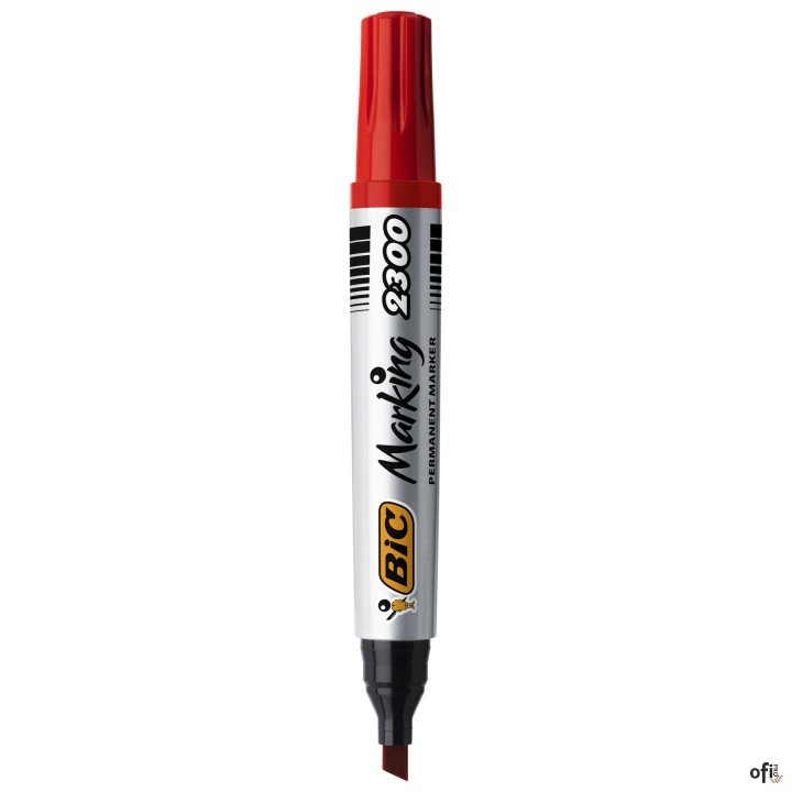 Marker permanentny BIC Fine czerwony,  1445 03