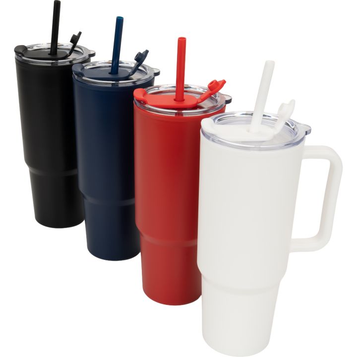 Kubek ze słomką XXL 1200 ml TEODORA