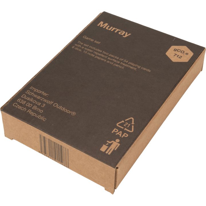 Zestaw do gry w karty i kości MURRAY Schwarzwolf