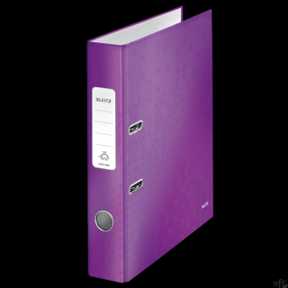 Segregator z mechanizmem WOW Leitz 180___innowacyjny segregator z mechanizmem dźwigniowym 180_ WOW__okładki oklejone kolorowym p