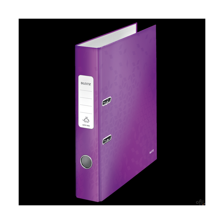 Segregator z mechanizmem WOW Leitz 180___innowacyjny segregator z mechanizmem dźwigniowym 180_ WOW__okładki oklejone kolorowym p