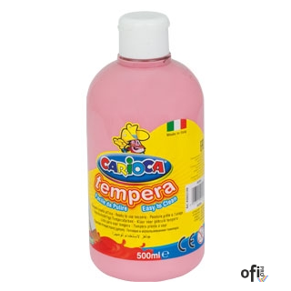 Farba tempera 500 ml, różowa CARIOCA 170-2362