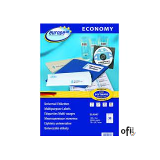 Etykiety uniwersalne Economy Europe 100 by Avery Zweckform • Etykiety samoprzylepne do wszechstronnych zastosowań.• Przeznaczone