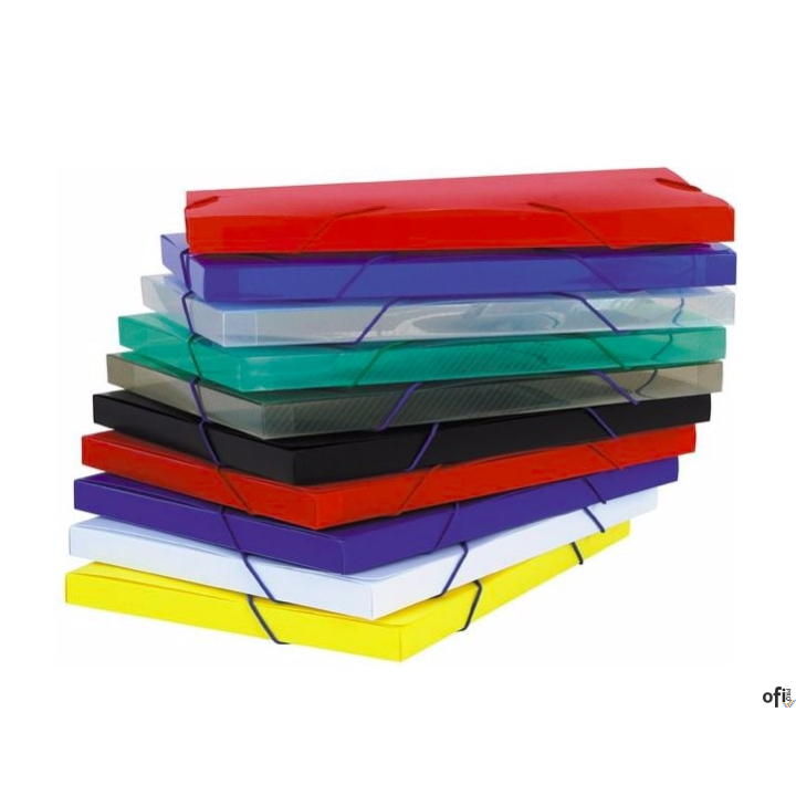 Teczka z gumką-pudło 4 cm kolor czarna TG-04-05 BIURFOL