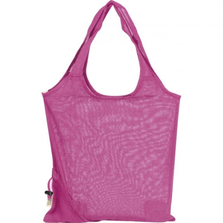 Składana torba z bawełny i poliestru z recyklingu 118 g/m² ANJA