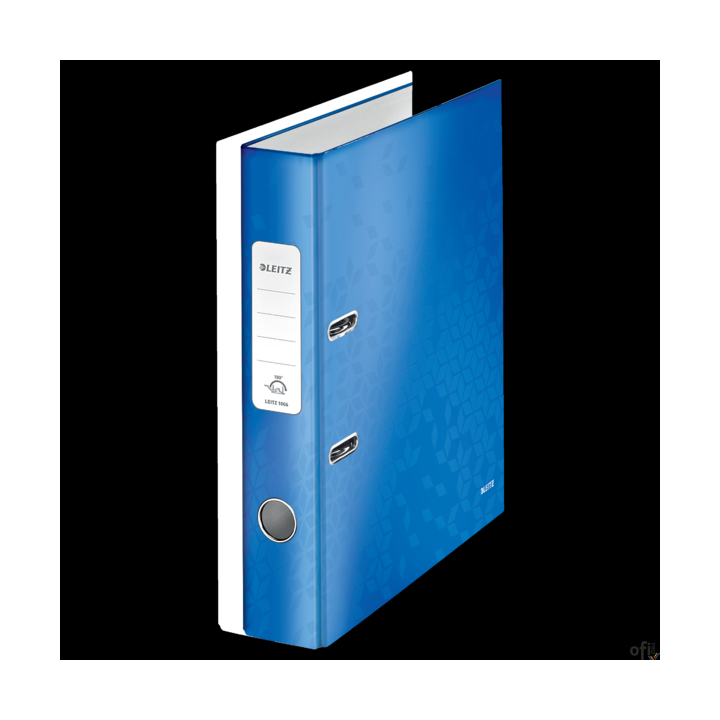 Segregator z mechanizmem dźwigniowym 180_ WOW Leitz__Innowacyjny segregator, z opatentowanym mechanizmem, który otwiera się o 18