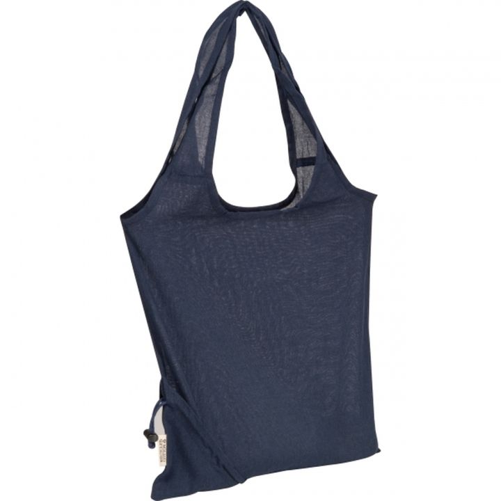 Składana torba z bawełny i poliestru z recyklingu 118 g/m² ANJA