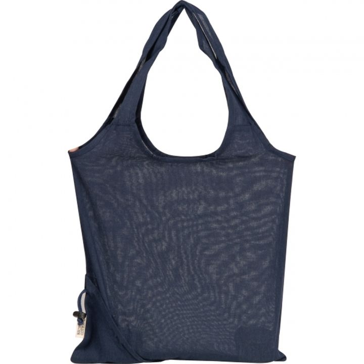 Składana torba z bawełny i poliestru z recyklingu 118 g/m² ANJA