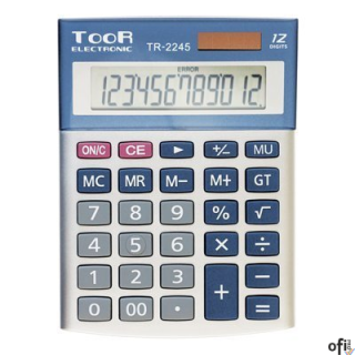 Kalkulator TOOR TR-2245, 12 pozycyjny, podwójne zasilanie 120-1424