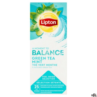 Herbata LIPTON BALANCE Green Tea Mint (25 kopert fol.)