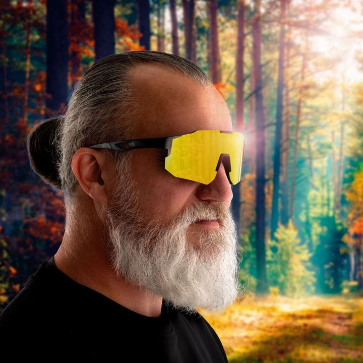 Okulary przeciwsłoneczne polaryzacyjne UV 400 TRINITY Schwarzwolf