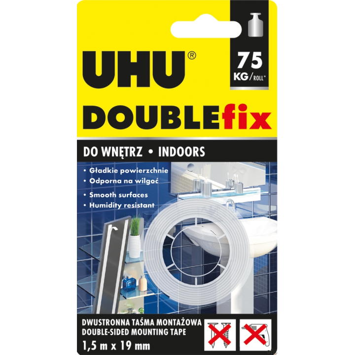 Taśma montażowa dwustronna 19mm x1.5m  UHU U44855