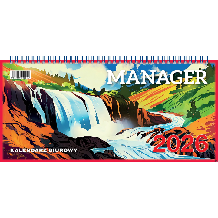 Kalendarz biurowy MANAGER 2026 (H3) TELEGRAPH