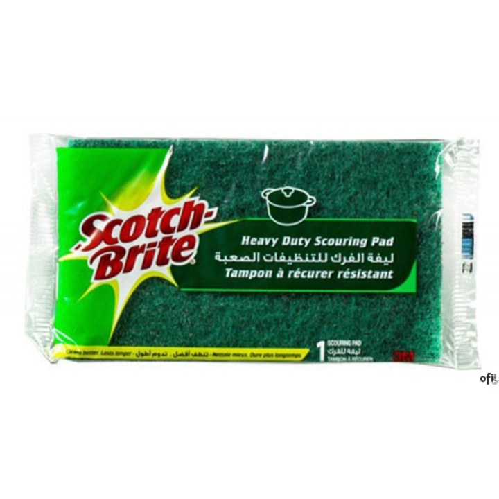 Gąbka do zmywania SCOTCH BRITE, uniwersalna, do garnków i patelni, zielona