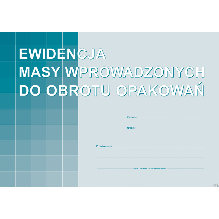 S-220-1 Ewidencja masy wprowadzonych do obrotu opakowań A4 MICHALCZYK I PROKOP