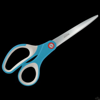 Nożyczki biurowe Leitz Cosy powlekane tytanem, 205mm, niebieskie 53320061 .