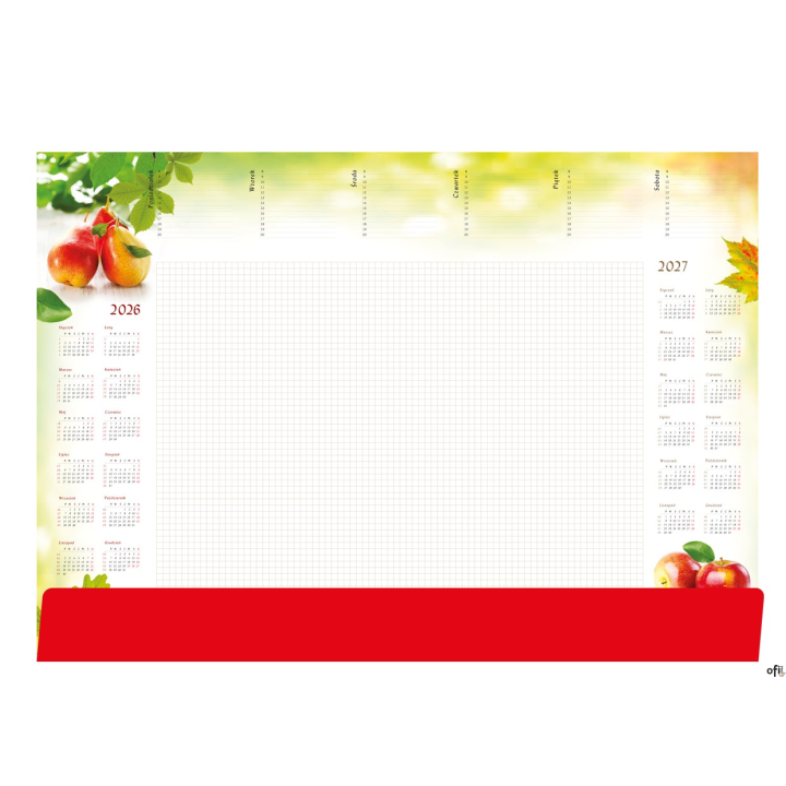 Terminarz - Planer A2 z listwą 2026 Gruszki Michalczyk i Prokop T-1-A2-3 kalendarz biuwar