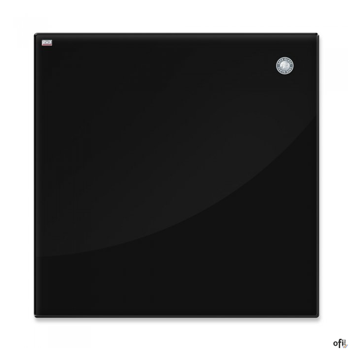 Tablica szklana magnetyczna 45x45cm czarna 2X3 TSZ4545 B