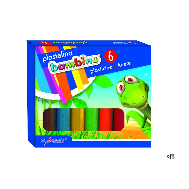 Plastelina 6kol.STANDARD BAMBINO *1727 MAJEWSKI