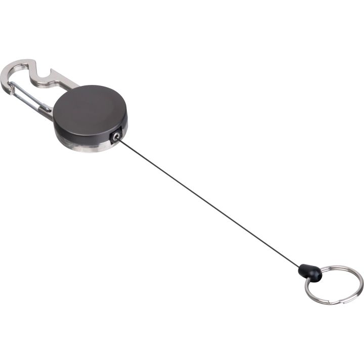 Brelok do kluczy z linką, karabińczykiem i otwieraczem do butelek PEGGY