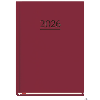 Terminarz MARTA B6 2027, wiśnia 120x165mm, kalendarz 1 tydzień na 2 stronach, Michalczyk i Prokop T-215V-W