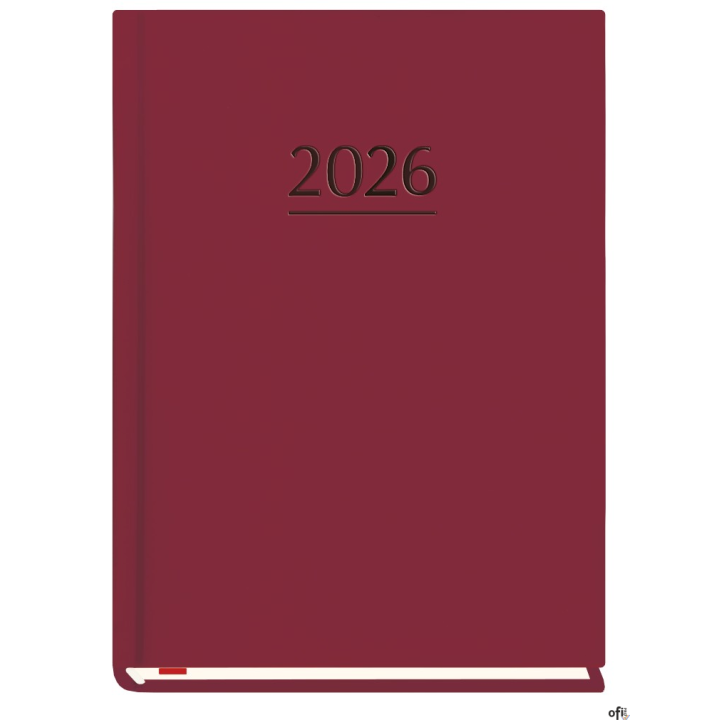 Terminarz MARTA B6 2027, wiśnia 120x165mm, kalendarz 1 tydzień na 2 stronach, Michalczyk i Prokop T-215V-W