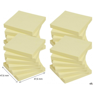 Bloczek samoprzylepny POST-IT_ Super Sticky (622-SSCY-24VP), 47, 6x47, 6mm, 24x90 kart., żółte, 3 bloczki GRATIS