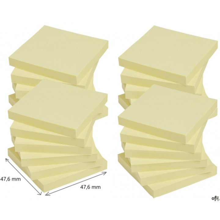 Bloczek samoprzylepny POST-IT_ Super Sticky (622-SSCY-24VP), 47, 6x47, 6mm, 24x90 kart., żółte, 3 bloczki GRATIS