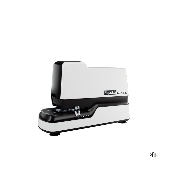 Zszywacz elektryczny Rapid Pro 90EC, na zasilacz, biały, 5 lat gwarancji, 50 kartek