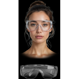 Przeciwodpryskowe okulary ochronne.klasa optyczna 1wykonane z poliwęglanuszerokie ramiona stanowią ochronę również z bokuna końc