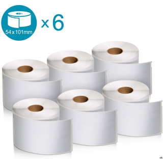 Identyfikator transportowy imienny - 101 x 54 mm, biały - VALUE PACK 6 szt. 2093092