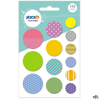 Foliowe zakładki do dekoracji pamiętników, bullet journali i innych prac. Idealne również do zaznaczania i podkreślania. Na arku